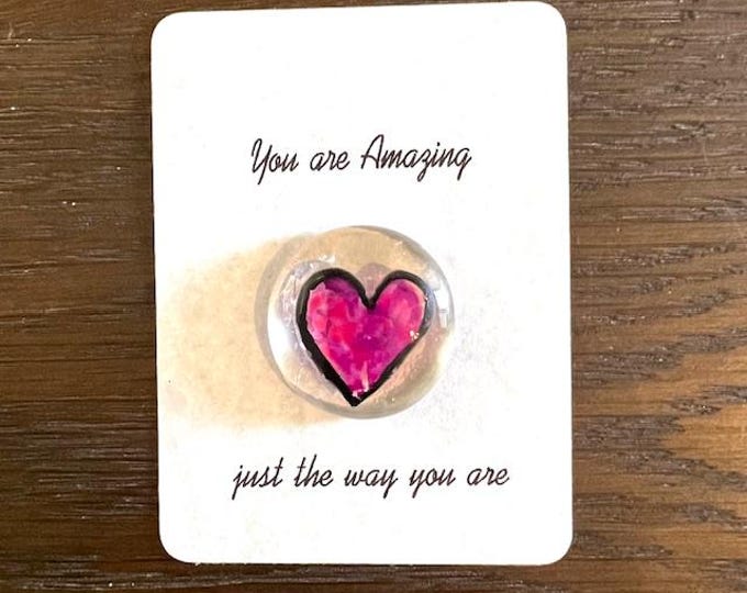 Nuggets of Wisdom, Positive Fused Glass Pocket Nugget, Comforting Gift, Inspirational Gift, Uplifting Pocket Hug, Sending a Blessing
