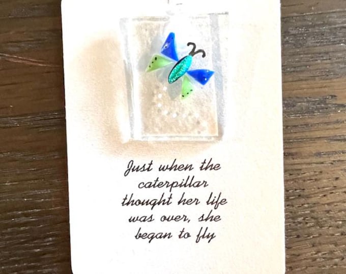 Fused Glass Butterfly Suncatcher: Little Gift of Kindness