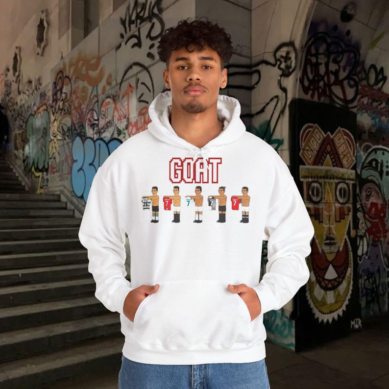 Ronaldo Hoodie, Sports Team Sweatshirt, Football Player Gift, Man Utd Juventus Real Madrid Al Nassr imagen 1