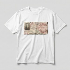 Urban Voyager Vintage ID Card Tee | Retro Streetwear, Distressed Graphic