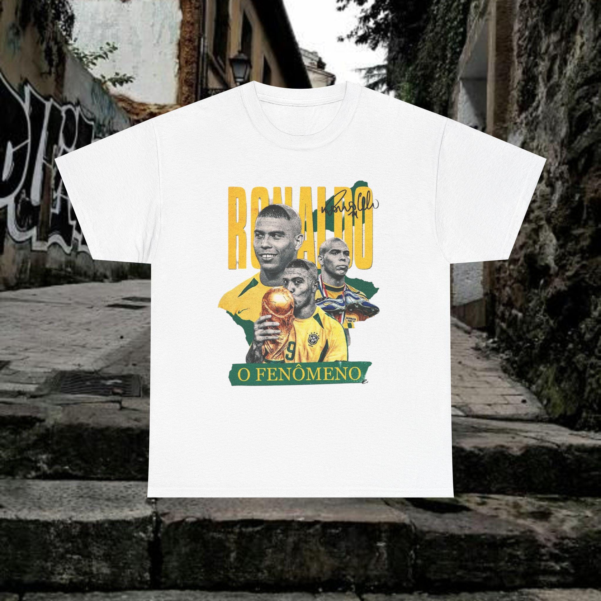 Ronaldo Nazario Brazil T-shirt Brazil Unisex Tee Shirt , Heavy