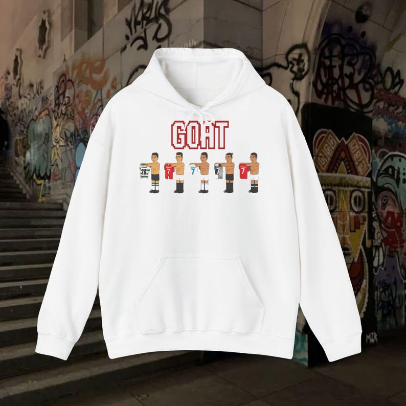 Ronaldo Hoodie, Sports Team Sweatshirt, Football Player Gift, Man Utd Juventus Real Madrid Al Nassr imagen 2