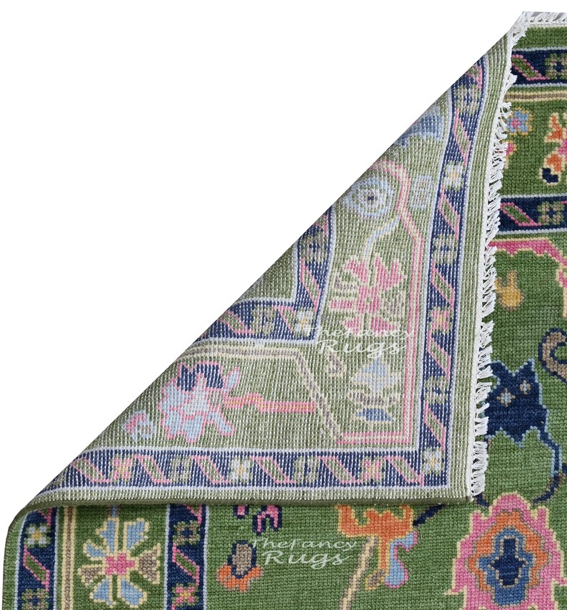 Verdant Indo, Oushak Rug – Hand-knotted Wool Rug in Multiple Sizes ...