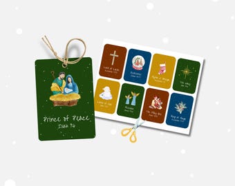 Christmas Gift Tags: Names of Christ- Christian Church Gift