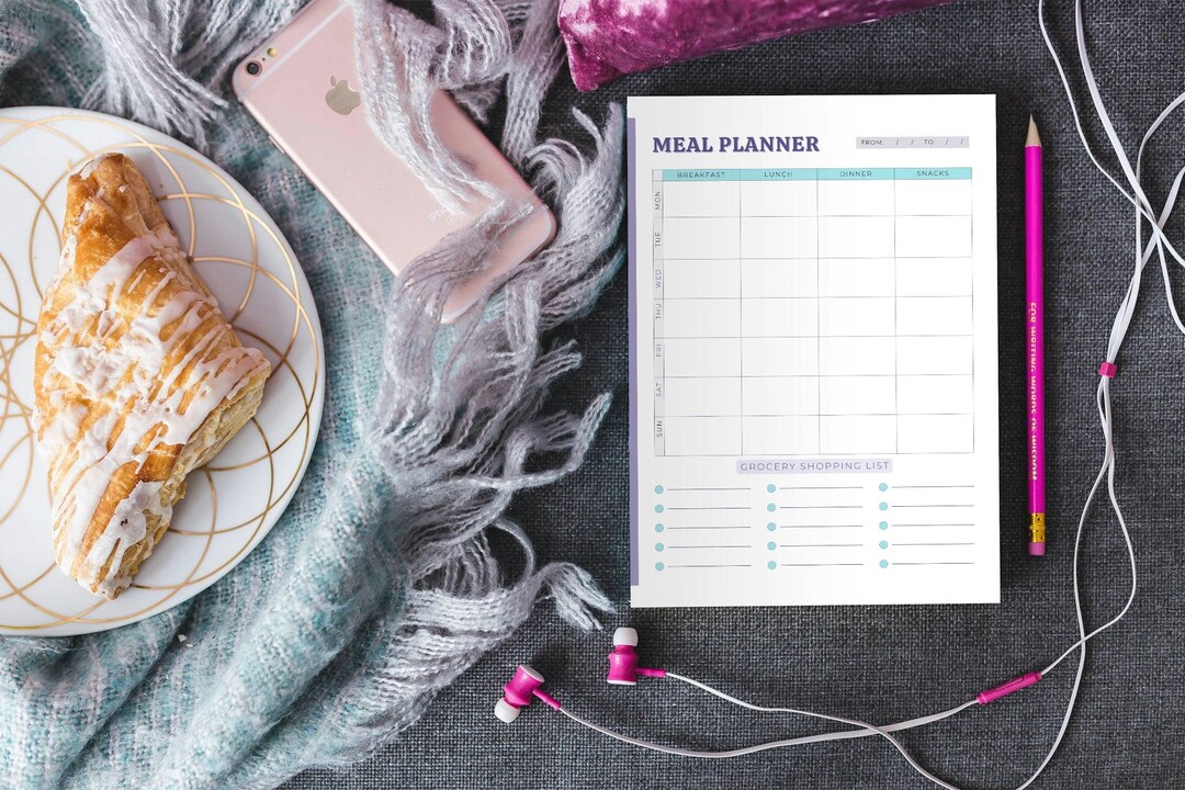 Weekly Meal Planner | Instant Digital Download - Etsy