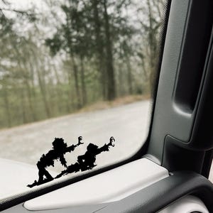 Crawling Zombie Easter Egg Decal | Spooky Halloween Car Sticker | Horror Window Vinyl | Creepy Undead Decoration