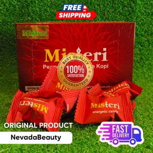 misteri Herbal Candy, Exotic Coffee Sweet from Asia, Unique Gift for Him or Her, Bold Flavor Treat