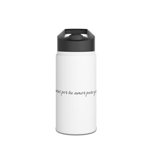 Stainless Steel Water Bottle with Bold Monogram Design | Eco-Friendly Drinkware, Customizable Gift, Sports Bottle, Motivational Hydration