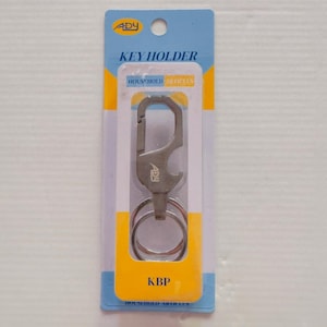 Multi Tool Keychain Clip with Bottle Opener, Heavy Duty Metal Keyring Holder, Carabiner Keychain, EDC Key Holder for Men Women Gift.