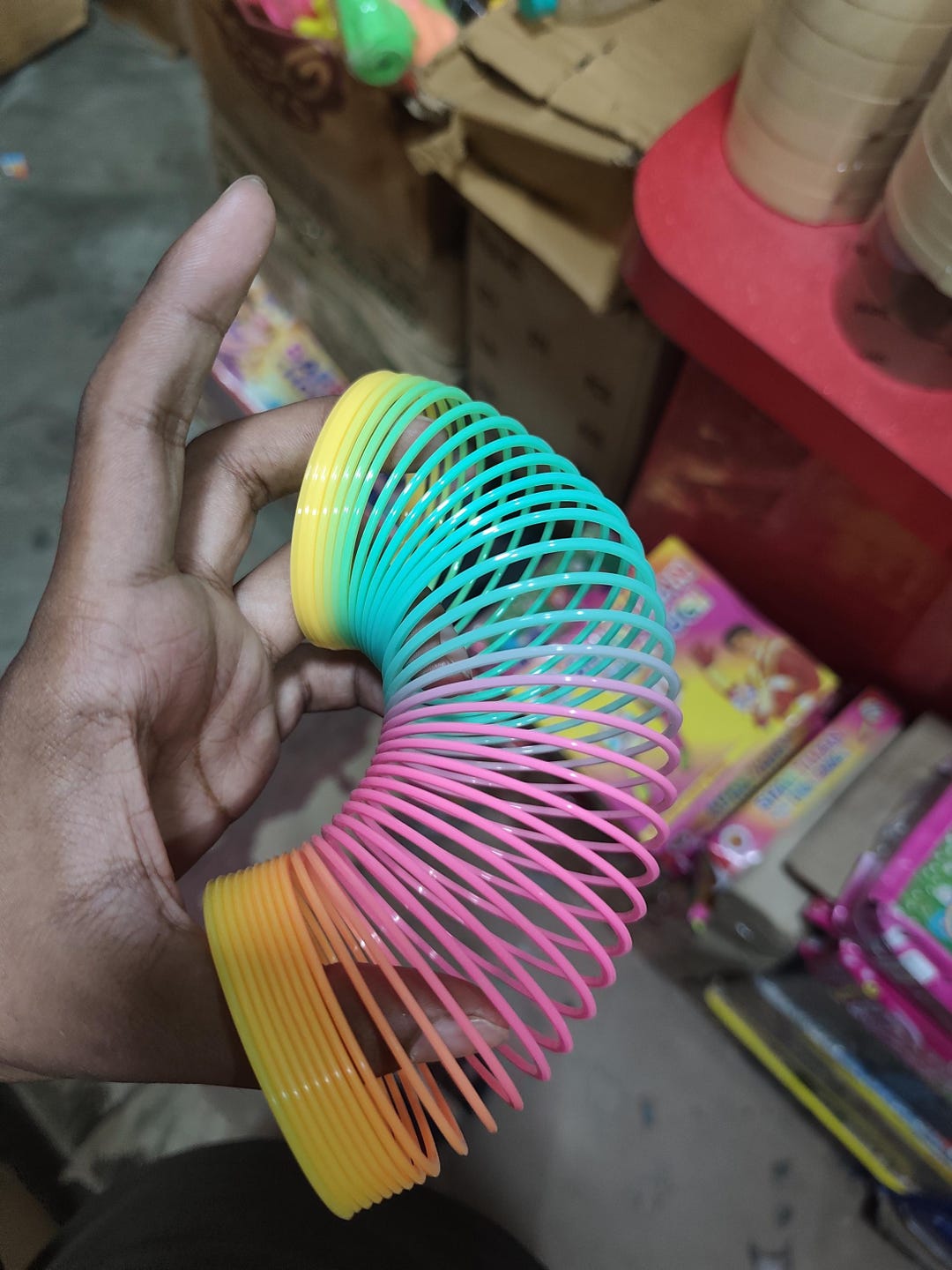 Kmart Magic Spring Toy Rainbow Plastic Magic Spring Toy: Bouncy Slinky Fun - Etsy