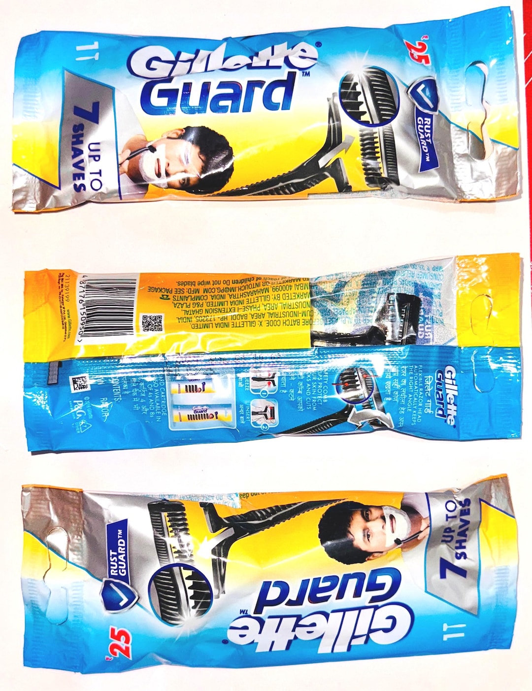 Gillette Guard Razor: 3-pack Travel Size With Cartridge Blade - Etsy