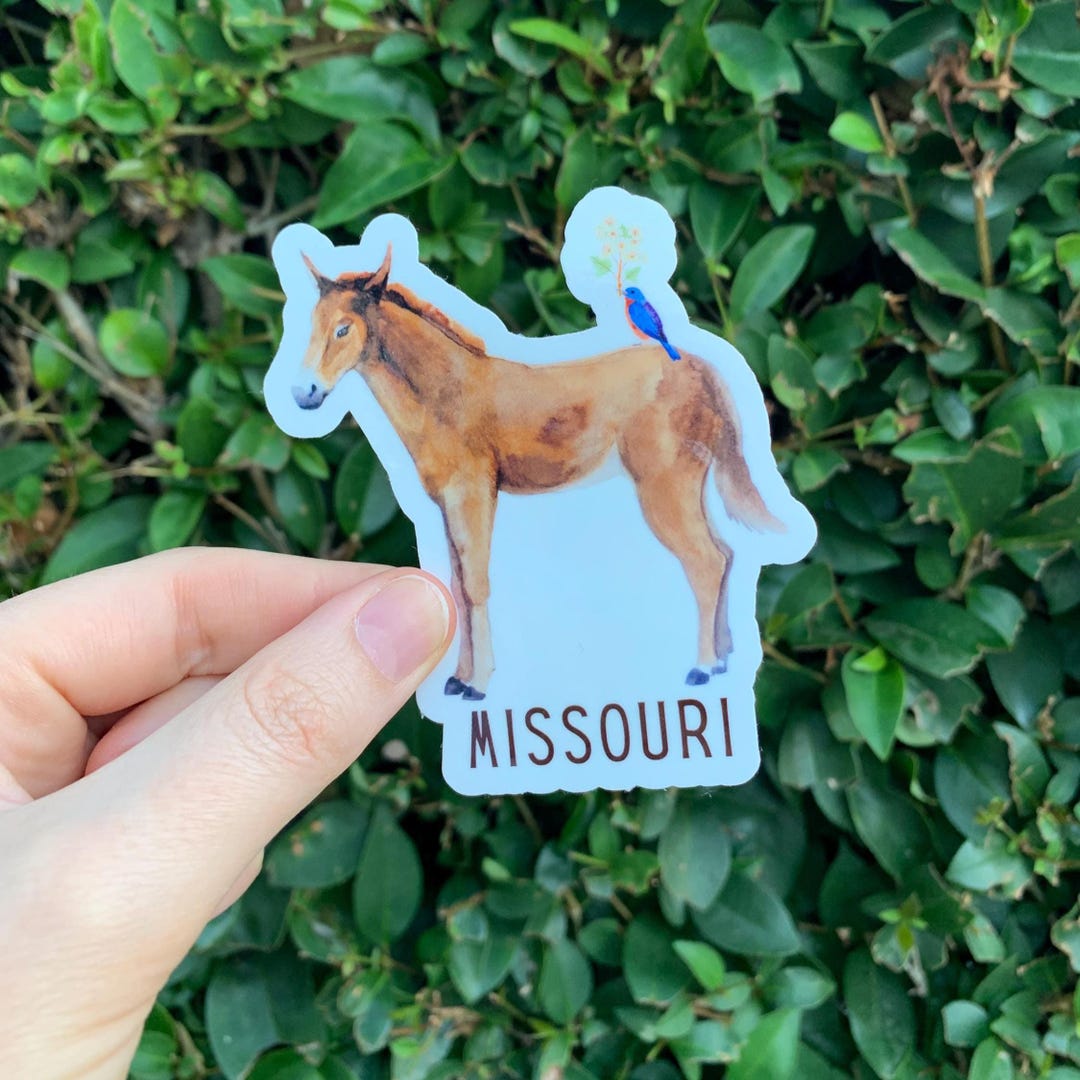 Missouri Sticky Note Missouri Sticker, State Sticker, Missouri Gift, Missouri Mule Sticker ...