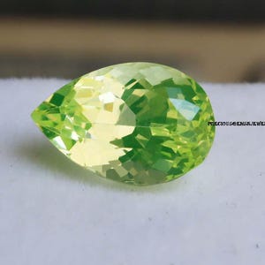 Pear Shape Natural Green Peridot 12.45Ct Ring Size Jewelry Necklace Pendant 16x11x9mm Precious AA+ Peridot Loose Certified Faceted Gemstones