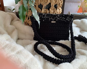 Bolso de crochet hecho a mano, bolso de mano, bolso de hombro para mujer, bolso beige, bolso de mujer hecho a mano, bolso bandolera, bolso boho, bolso boho artesanal
