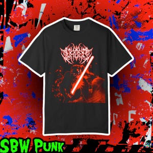 VADER T-Shirt | Punk Metal Star Wars Darth Vader Graphic Tee Shirt | Goth Alt Punk Emo Metal Disney