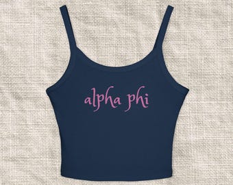 Maßgeschneidertes Sorority-Top mit Spaghettiträgern