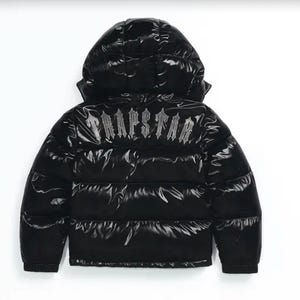 Irongate Puffer Jacket: Gloss Black Detachable Hood, Limited Edition