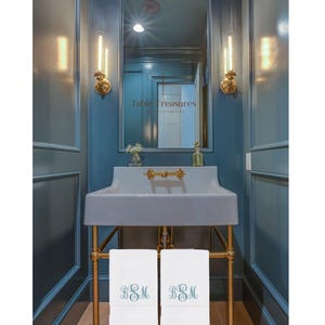 Set of Two Personalized Hand Towels