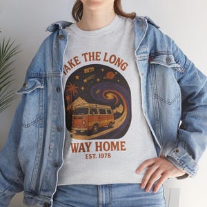 Retro Adventure Unisex Heavy Cotton Tee - Perfect for Road Trips, Travel Lovers, Gift for Him, Gift for Her, Vintage Style Tee, Casual Wear
