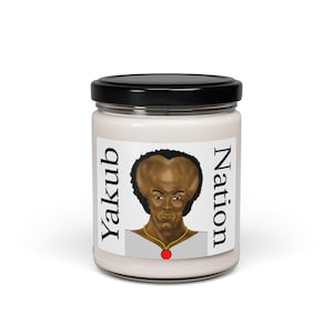 Yakub Nation Soy Candle, Unique Home Fragrance, Decorative Candle, Gift for Candle Lovers, Aromatherapy Candle, Black Culture Decor