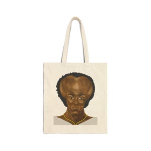 Unique Artwork Cotton Canvas Tote Bag, Eco-Friendly Shopping Bag, Trendy Art Print Tote, Gift for Art Lovers, Fashionable Carryall
