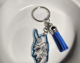 Hannya mask keychain