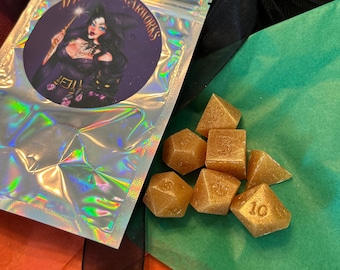 Butterscotch Brew Hard Candy RPG Dice Set