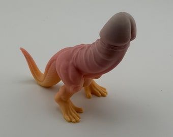 Dickasaurus Dinosaurier Statue | Lustiges Erwachsenen Gag Geschenk, Neuheit Schreibtisch Dekor, ausgereiftes Humor Geschenk, Gesprächsstarter, 6 Größen, Leuchtet im Dunkeln