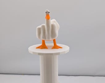 The Ducking Finger Trophy, 9-Inch Tall Gag Gift, Funny Goose Statue for Office Humor, White Elephant Gift of the Year, Sarcastic Award