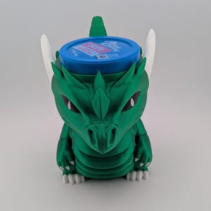 Dragon Ice Cream Pint Holder | Multi-Color Options | Blue Bunny Ben & Jerry's Coozie, 3D Printed Kitchen Gadget, No More Cold Hands