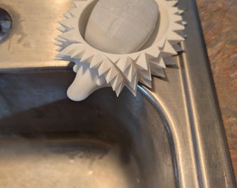 Hedgehog Soap Dish with Drain Hole | Cute 3D Printed Animal Soap Holder | Bathroom & Kitchen Sink Accessory | Quirky Hedgehog Gift | Unique