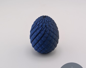 Twist Dragon Egg Fidget Toy | Kinetic Desk Toy, Articulated Flowing Sensory Toy, 3D Printed Dragon Scale Egg, Stress Relief, ADHD Fidget