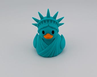 Liberty Duck | Statue of Liberty Inspired 3D Printed Collectible | Jeep Ducking Cruise Duck | 4th of July USA 250th | Bulk Packs Available