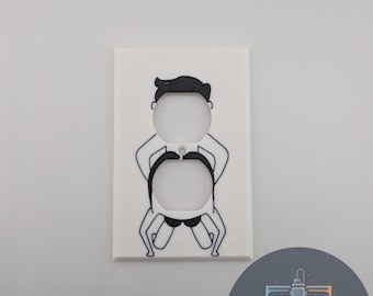 Naughty Outlet Cover | Funny Adult Gag Gift, Sexy Novelty Wall Plate, Bachelorette Party Favor, NSFW Bedroom Decor, Dirty Humor Gift