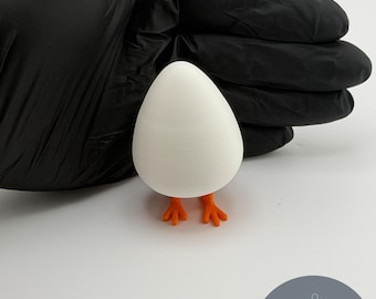 Eier mit Beinen Fidget Clicker, ASMR Schreibtisch Spielzeug, 3D gedrucktes Clicker Spielzeug, lustiges Schreibtisch Gadget, Büro Fidget Spielzeug, einzigartiges Geschenk, Ei Schreibtisch Spielzeug
