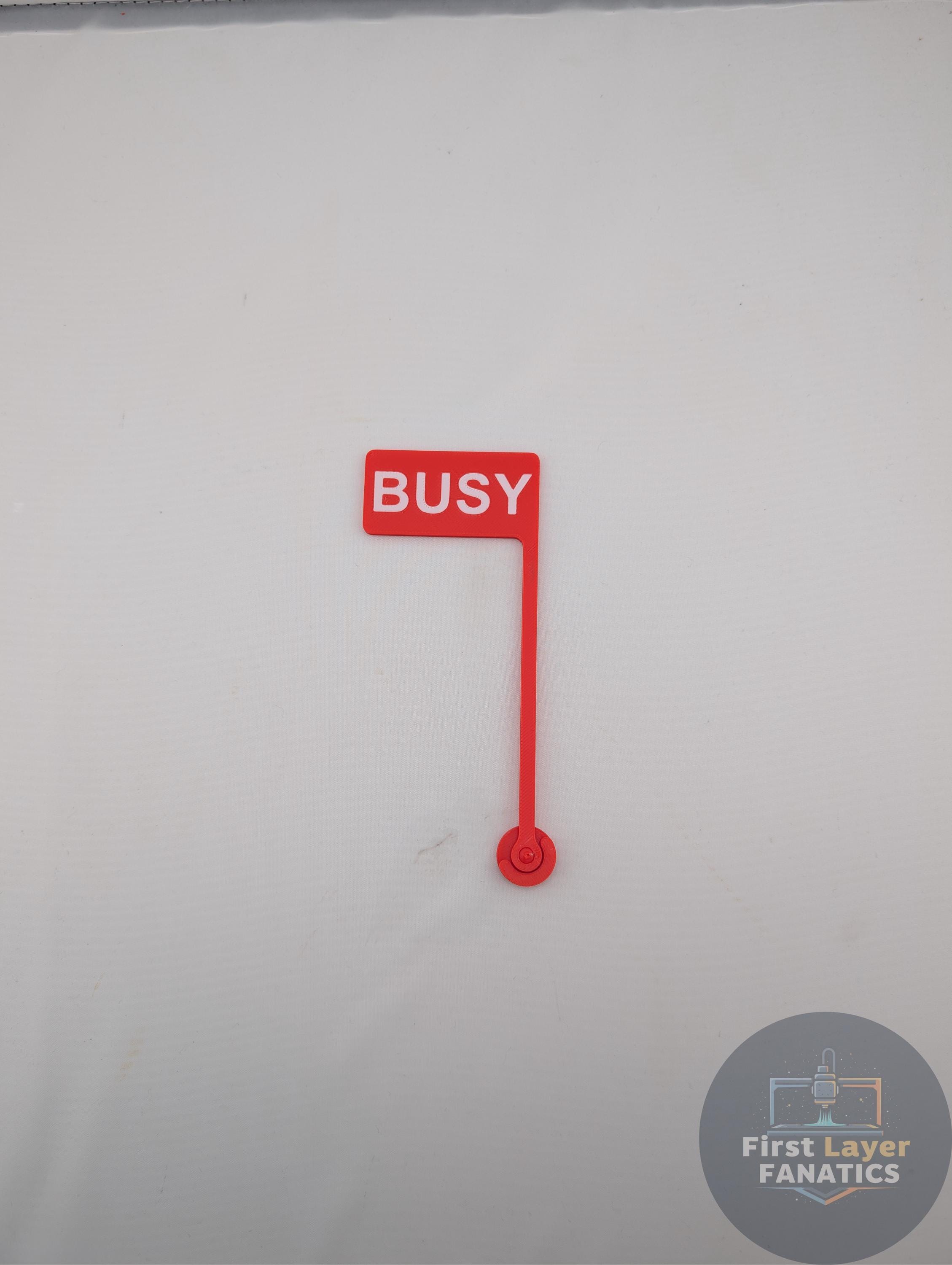 Custom Text Monitor Flag | 3M Included | Personalized Busy Sign, on a ...