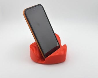 Herz Telefonständer für Schreibtisch | Valentinstag Tech Geschenk | Benutzerdefinierte Farbe Smartphone-Halter | Einzigartiges Geschenk für Sie | 3D gedrucktes Dekor