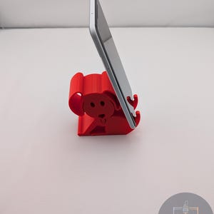 Cute Dog Phone Stand | Cell Phone Holder for Desk, 3D Printed Animal Office Decor, Dog Lover Gift, iPhone & Android Desktop Mount