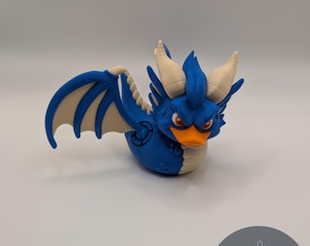 Mighty Quackon Jeep Duck | 3D Printed Articulated Dragon Duck | Custom Color Fidget Toy | Funny Gamer Gift | Duck Duck Jeep Decor | FLF