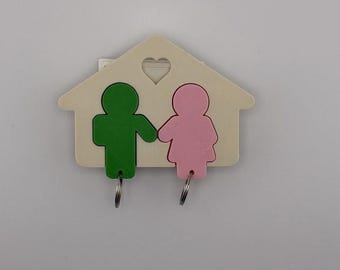 Seine und Ihre Schlüsselhalter | Benutzerdefinierte Farbe Schlüsselaufhänger | Wand Schlüssel Organizer | Perfekte Housewarming oder Hochzeitsgeschenk