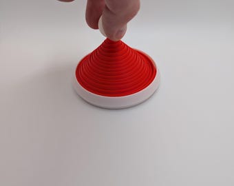 Holiday Hat Fidget Toy | Bulk Christmas Party Favors, Santa Elf Hat Sensory Toy, Stocking Stuffer, Classroom Gift, Collapsible 3D Print ASMR