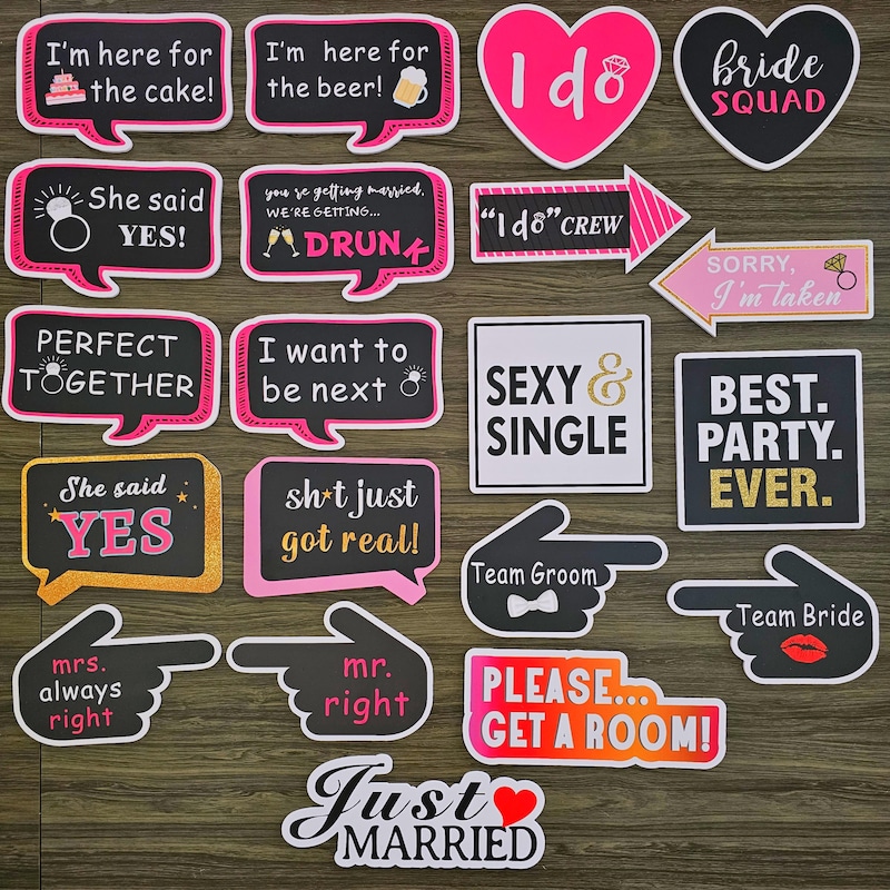 Wedding Photo Booth Props - Etsy