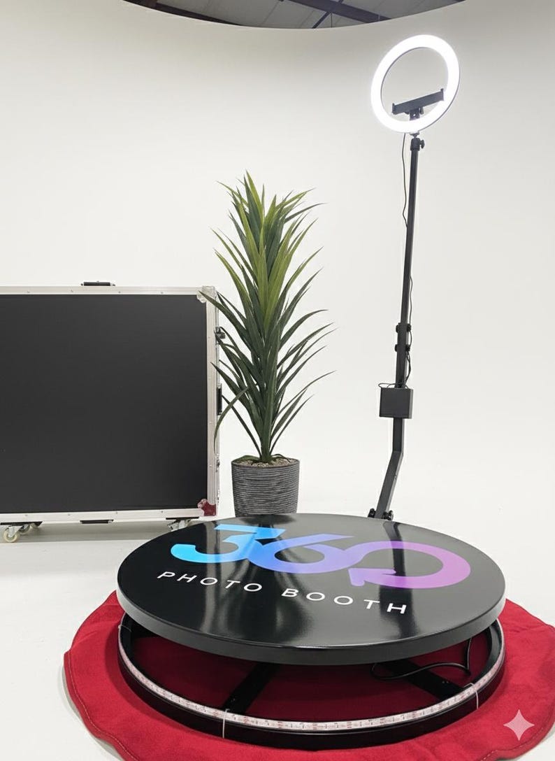 360 Photo Booth for Events, Portable Spin Booth With Travel Case - Etsy