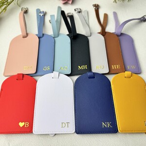 Etichetta per bagaglio in pelle personalizzata, etichette da viaggio personalizzate, etichette per bagagli, regalo di nozze, regalo per coppia, segnaposto per eventi, etichette regalo