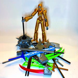 3D Printed Weapons for Dummy 13, Carbon 13, & Ateles 13 Series Action Figure - Mix and Match - Color Options (PETG)