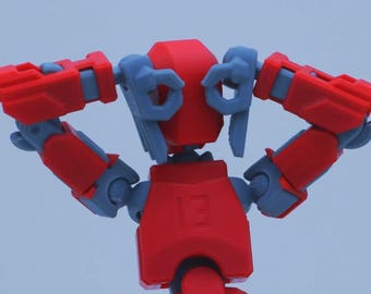 Figuras de acción impresas en 3D de las series 13 y Ateles 13, con poses de manos y manos magnéticas incluidas. Opciones de color y tamaño (ASA/ABS).