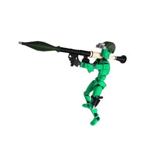 RPG & Tactical Gear Pack Dummy 13 T13 Articulated Action Figure 3D Printed Multicolor Accessories Desk Toy Perfect Gift for Adults/Kids