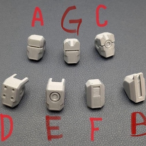 Head Pack x6 for Dummy 13 T13 Articulated Action Figure, 3D Printed, Multicolor Options, Customizable, Toys, Perfect Gift for Adults/Kids