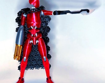 3D Gedruckter Schwert Arm Aufsatz (x2) für Dummy 13, Carbon 13 M / F, & Ateles 13 Series Actionfigur - Farb- und Größenoptionen (PETG)