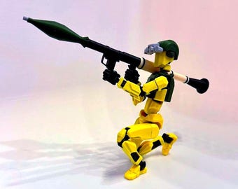 Pack de equipo táctico impreso en 3D para maniquíes de 13 piezas: accesorios para juegos de rol (PETG)